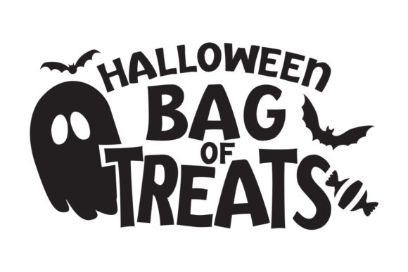 Halloween Bag of Treats SVG for Graphics and Crafts