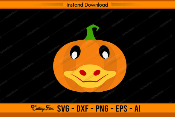 Halloween Funny Pumpkin Design: Graphics for Crafts & Brands