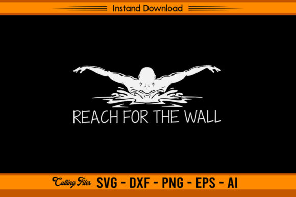 Reach for the Wall - Funny Swimming Graphics and Crafts
