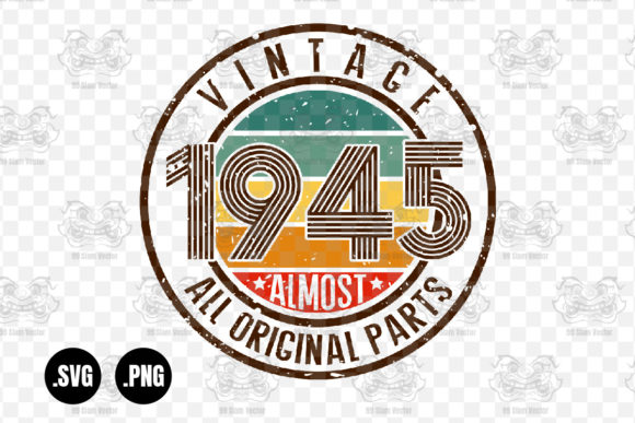 Vintage 1945 Almost All Original Parts Graphics for Crafts