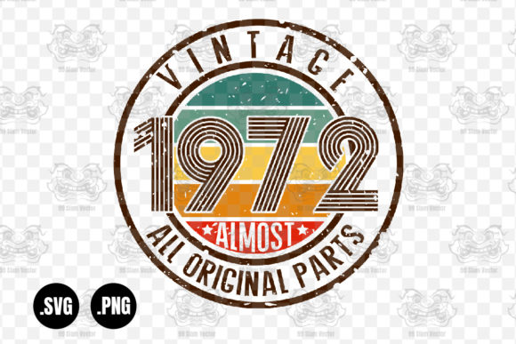 Vintage 1972 Almost All Original Parts Graphics for Crafts